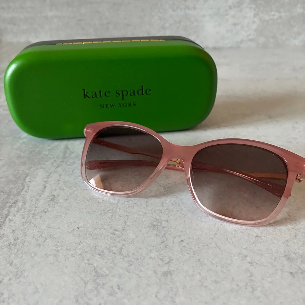Kate Spade Daliann/S 3J5FF Pink Cat Eye Sunglasses 54□17 Rose Gold